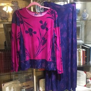 2 piece set - top and skirt